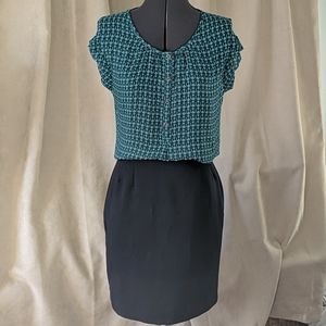 Banana Republic Sheer Geometric pattern Blouse